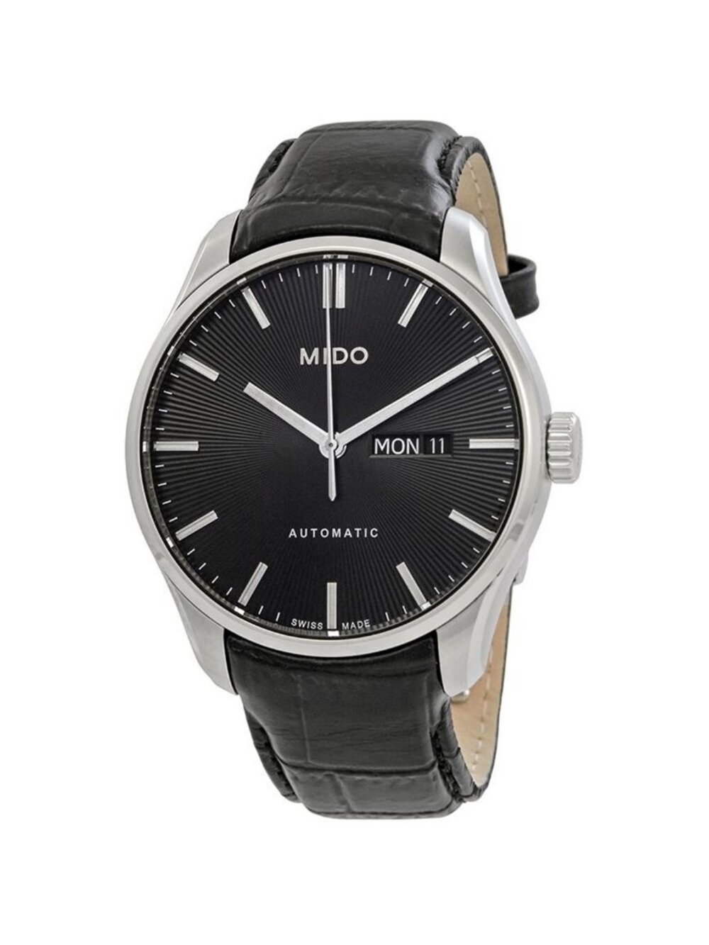 NWT Mido Belluna II Automatic Black Dial Men's Watch